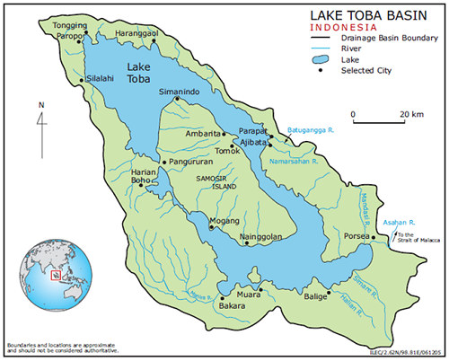 Lake Toba catchment basin